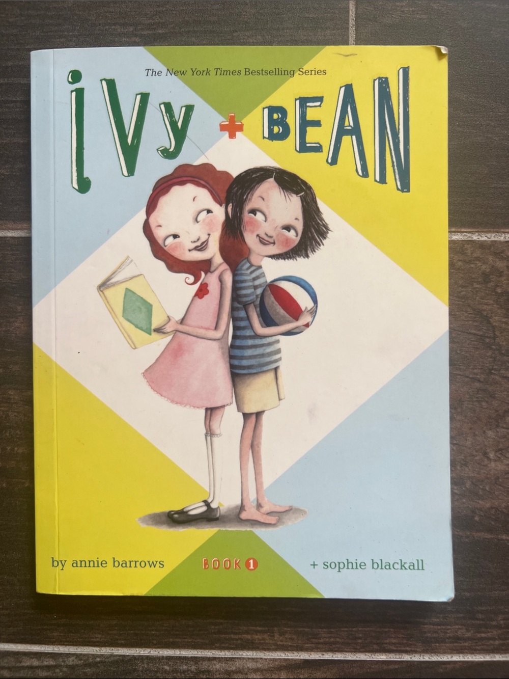 Ivy + Bean Book 1 by Annie Barrows — Yellow & Light Blue Cover